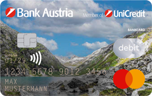Debitkarte mit Nationalpark Motiv Tirol