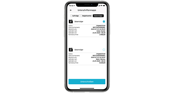 Screenshot of a smartphone