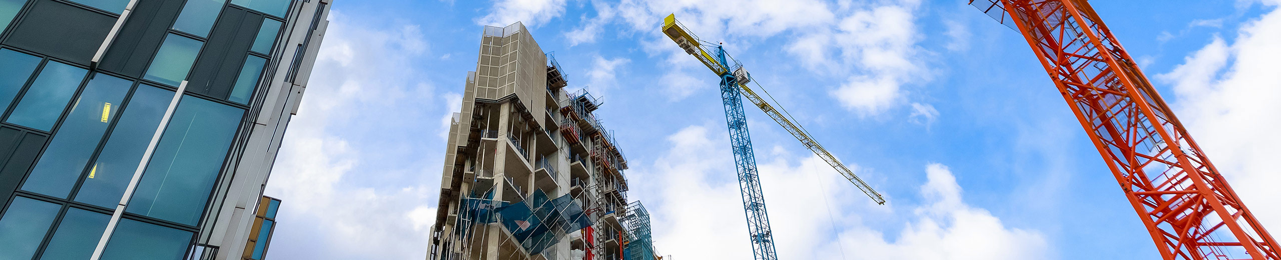 Hochhäuser werden gebaut