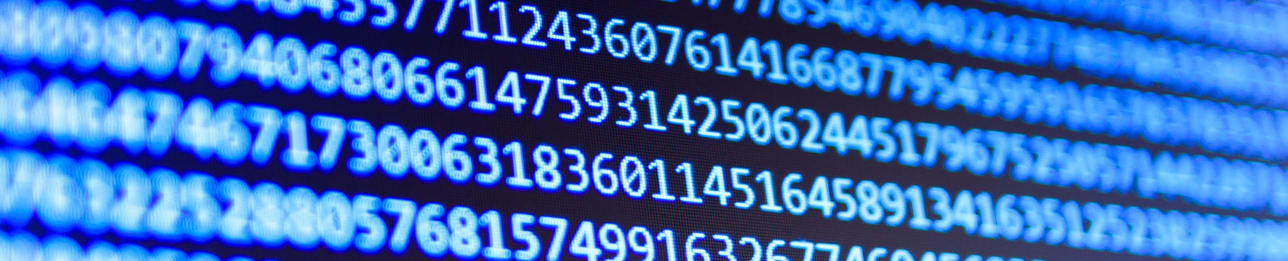 Numbers on a table