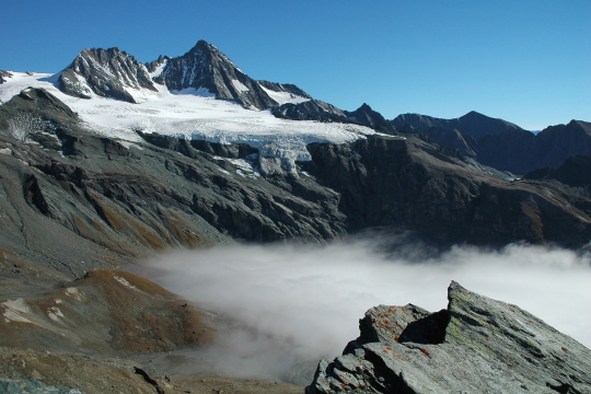 Nationalpark Hohe Tauern Kreuzwand gegen Großglockner